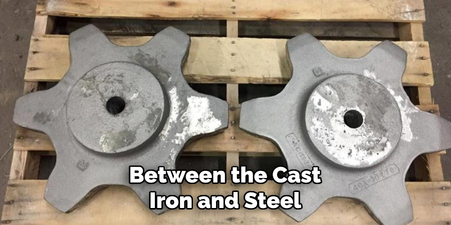 Between the Cast
Iron and Steel