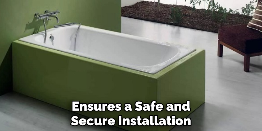 Ensures a Safe and
Secure Installation