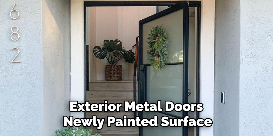 Exterior Metal Doors
 Newly Painted Surface