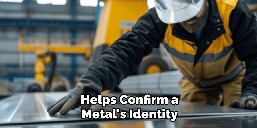 Helps Confirm a Metal's Identity