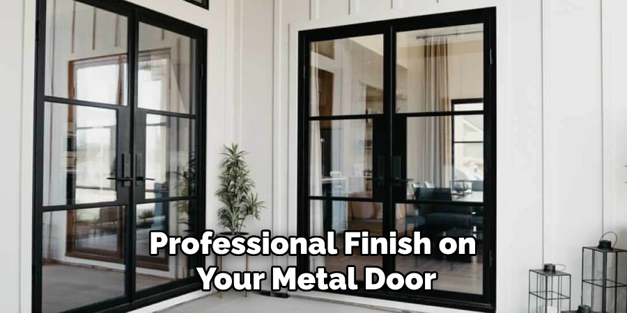 Professional Finish on 
Your Metal Door 