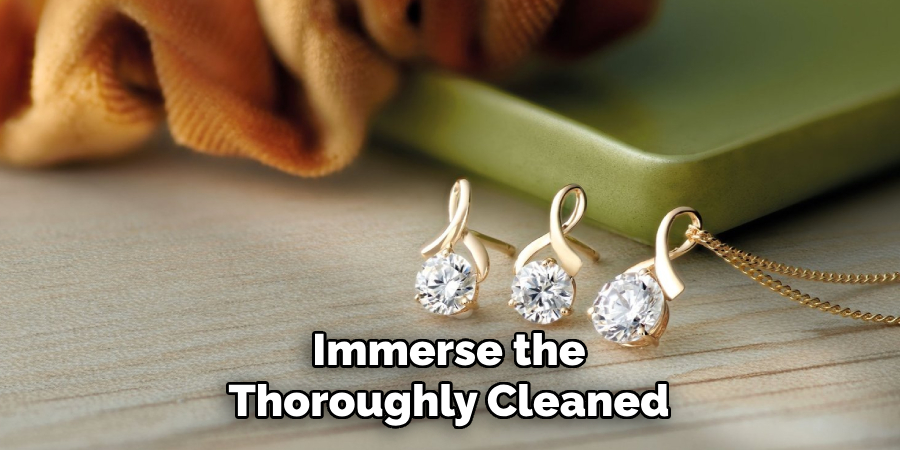 Immerse the Thoroughly Cleaned