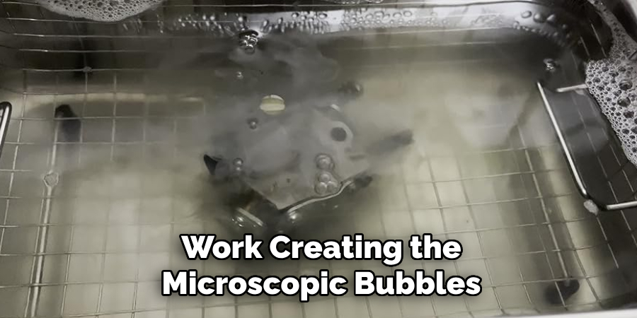 Work Creating the Microscopic Bubbles