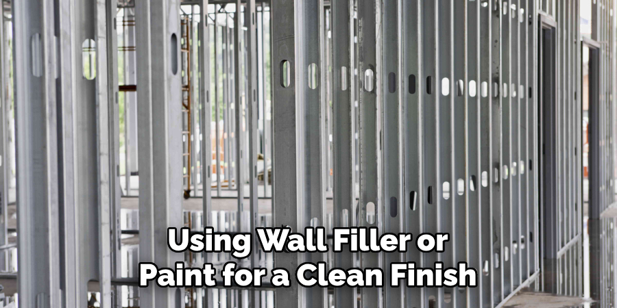 Using Wall Filler or Paint for a Clean Finish