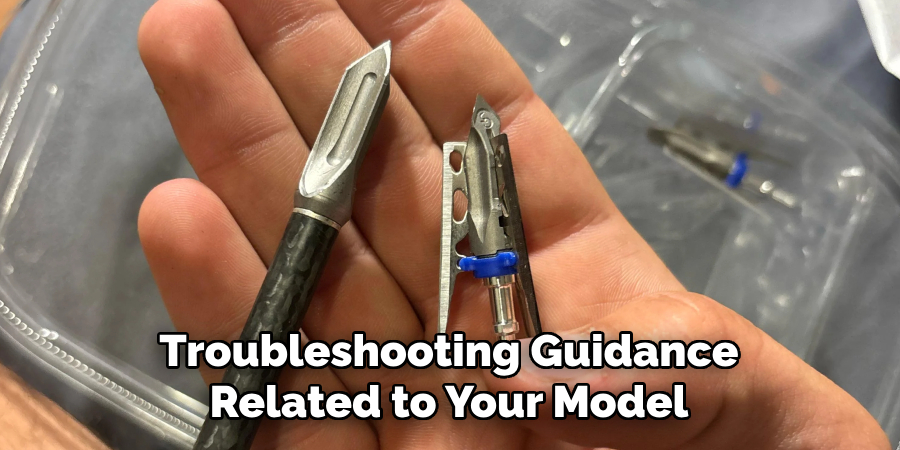 Troubleshooting Guidance Related to Your Model