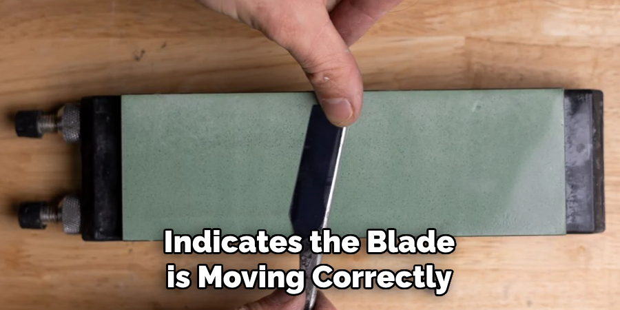 Indicates the Blade is Moving Correctly