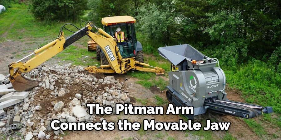 The Pitman Arm Connects the Movable Jaw