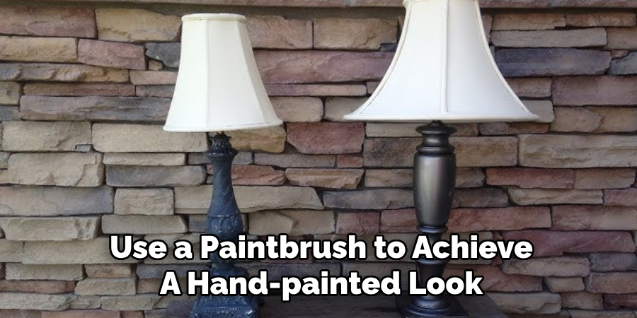 Use a Paintbrush to Achieve
A Hand-painted Look
