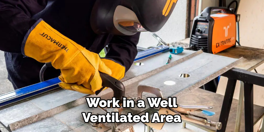 Work in a Well
Ventilated Area