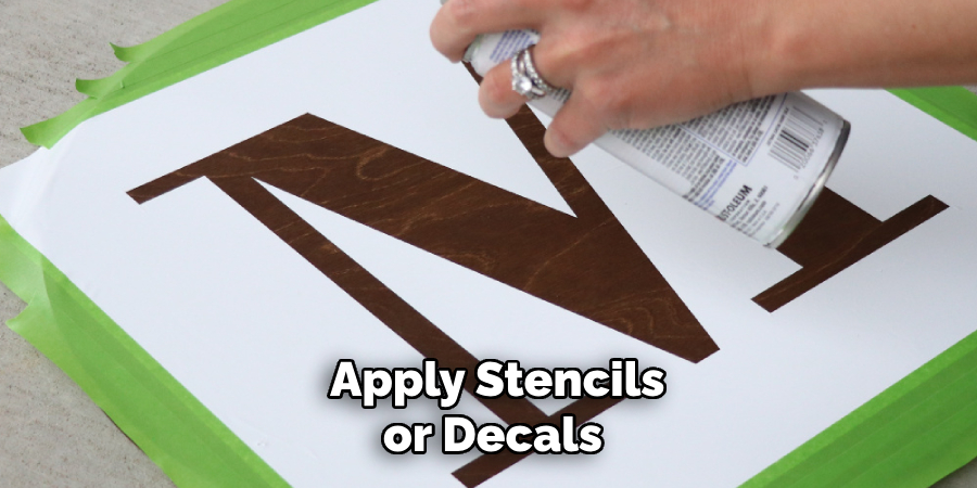 Apply Stencils or Decals