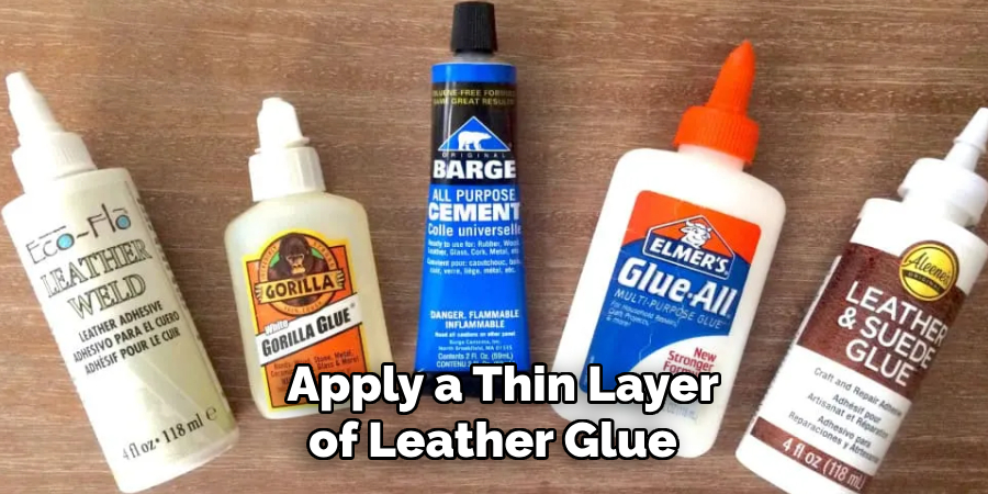  Apply a Thin Layer of Leather Glue 