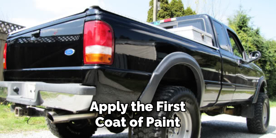 Apply the First Coat of Paint