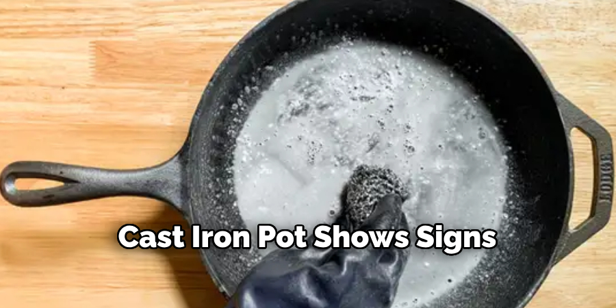 Cast Iron Pot Shows Signs 
