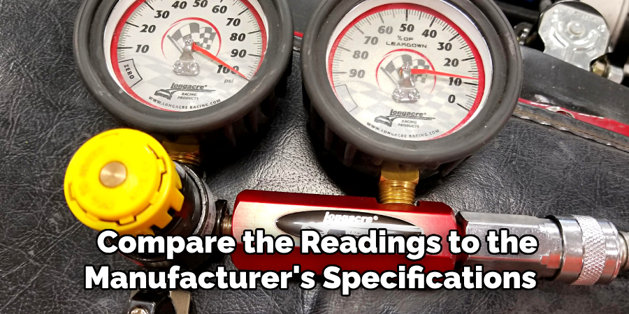 Compare the Readings to the Manufacturer's Specifications