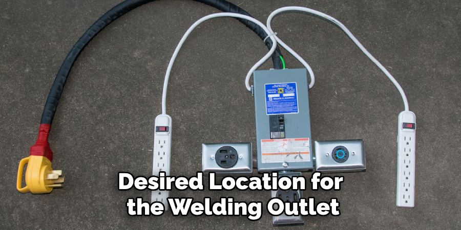 Desired Location for
 the Welding Outlet