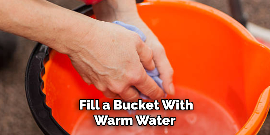 Fill a Bucket With Warm Water 