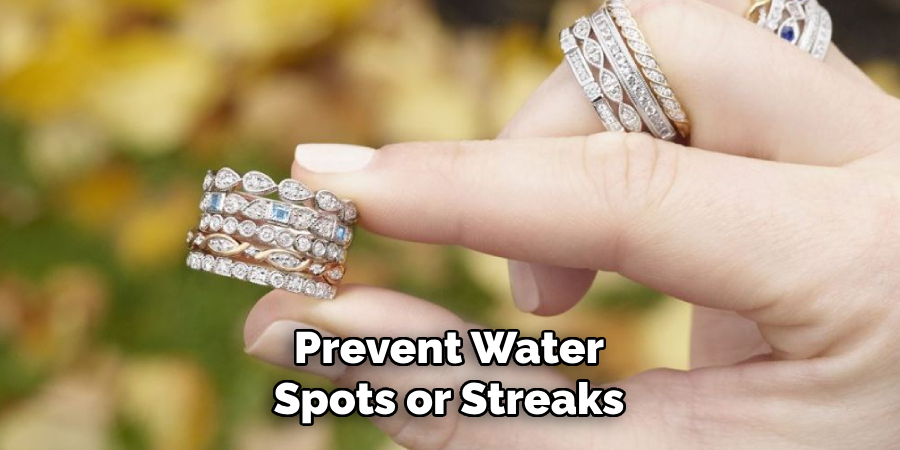 Prevent Water Spots or Streaks