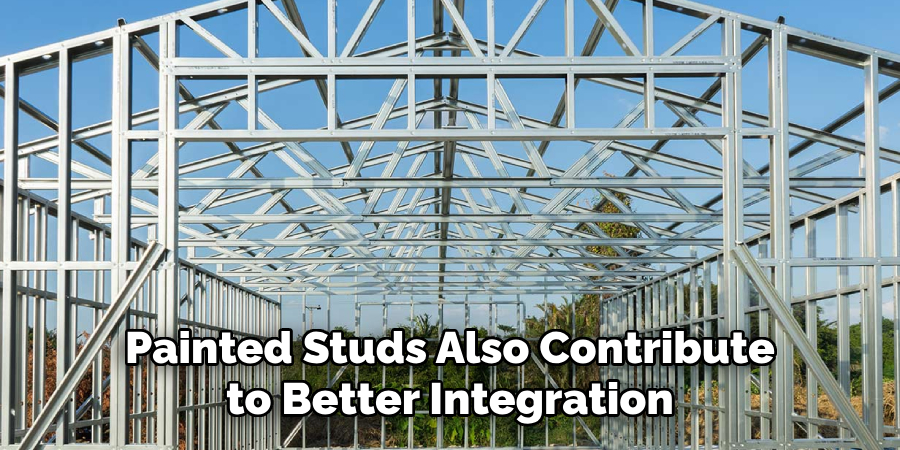 Painted Studs Also Contribute to Better Integration