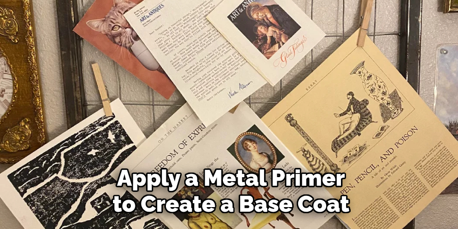 Apply a Metal Primer to Create a Base Coat