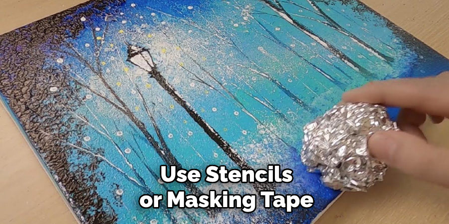 Use Stencils or Masking Tape
