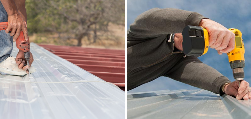 How to Screw down Metal Roofing