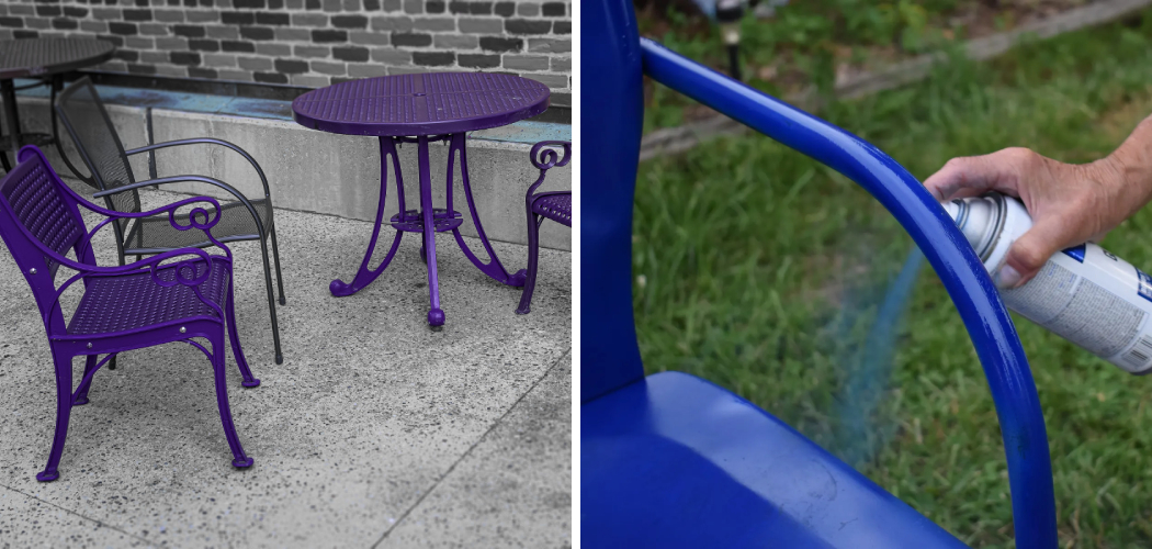 How to Spray Paint Outdoor Metal Furniture