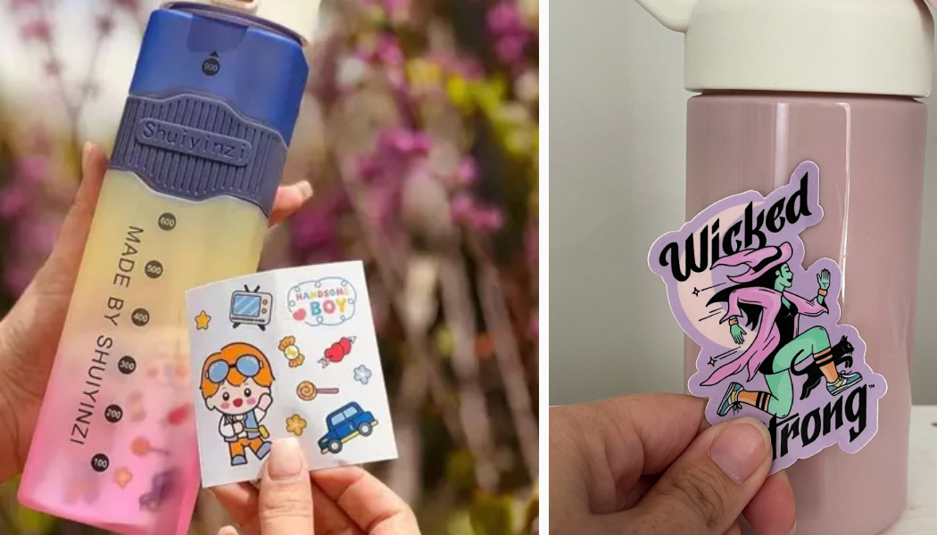 How to Seal Stickers on Metal Water Bottle