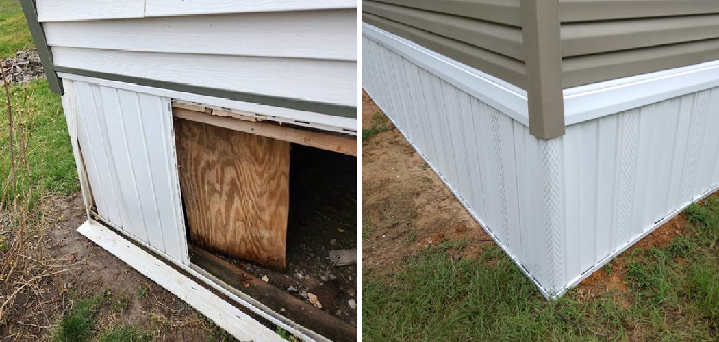 How to Fix Skirting on a Mobile Home