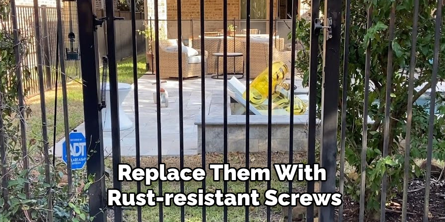Replace Them With Rust-resistant Screws